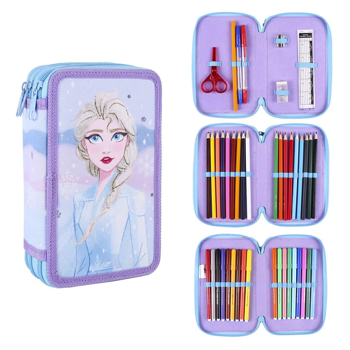 Disney Frozen Driedubbele Etui met Inhoud