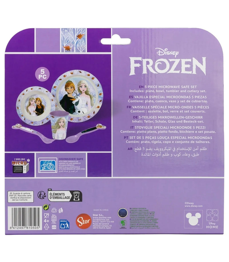 Disney Frozen Eetset 5 Delig Meisjes – Bord Kom Beker Bestek – Kinder Servies