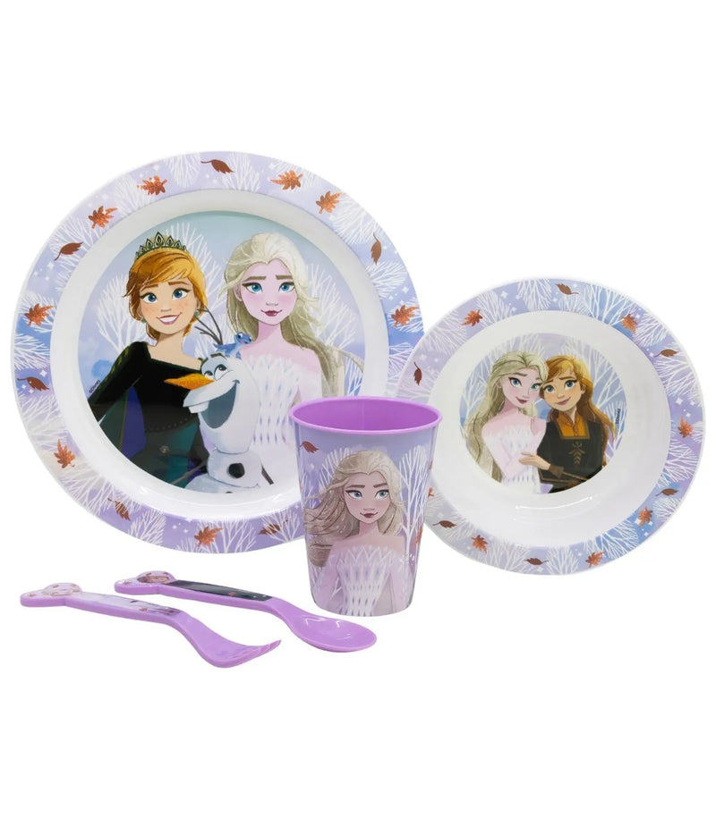 Disney Frozen Eetset 5 Delig Meisjes – Bord Kom Beker Bestek – Kinder Servies