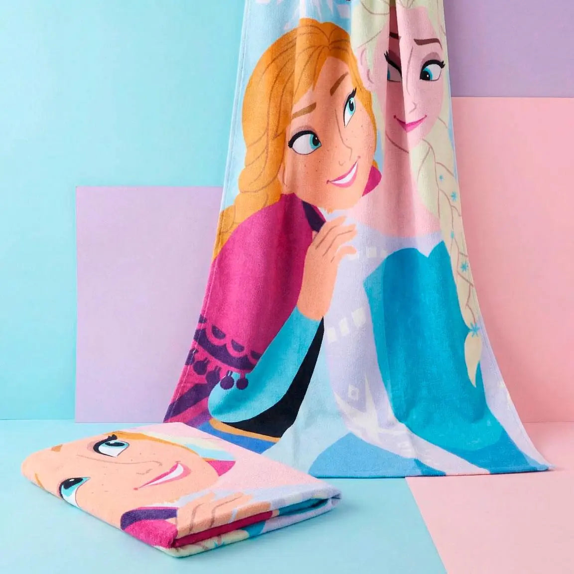 Frozen Beach Towel Cotton Elsa Anna