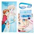 Frozen Strandlaken met Zwembril – Elsa en Anna – Kinder Strand Handdoek Set – Sneldrogend – Polyester – Zomer en Strand