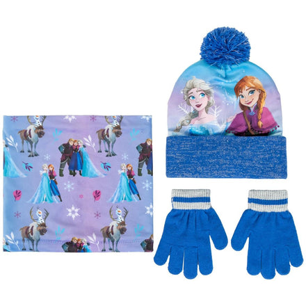 Disney Frozen Winterset Muts Handschoenen Sjaal Meisjes