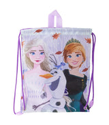 Disney Frozen Zwemtas / Gymtas Meisjes Paars - Elsa Anna Olaf - Sporttas met Trekkoorden