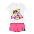 Gabby’s Dollhouse Zomerset Meisjes – T-shirt en Korte Broek – Roze Wit Kinderkleding