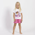 Gabby’s Dollhouse Zomerset Meisjes – T-shirt en Korte Broek – Roze Wit Kinderkleding