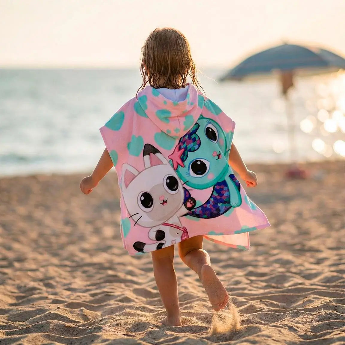 Gabby's Dollhouse Pet, Kledingset en Poncho Set – Meisjes Zomer Bundle – Roze Wit – Officieel Gelicenseerd