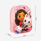 Gabby's Dollhouse Rucksack Mädchen 3D - Höhe 31cm
