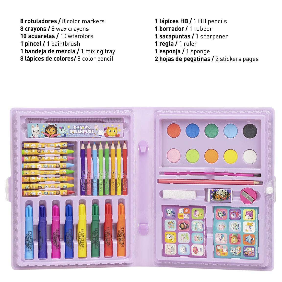 Gabby's Poppenhuis Tekenen - Tekenset - Tekendoos - 43 Pieces