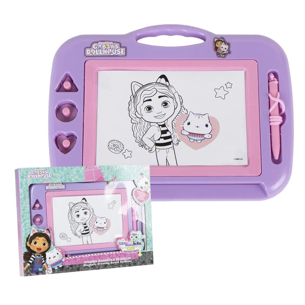 Gabby's Poppenhuis Magnetisch Tekenbord voor Kinderen - Inclusief Pen en Stempels - Officieel Gelicenseerd