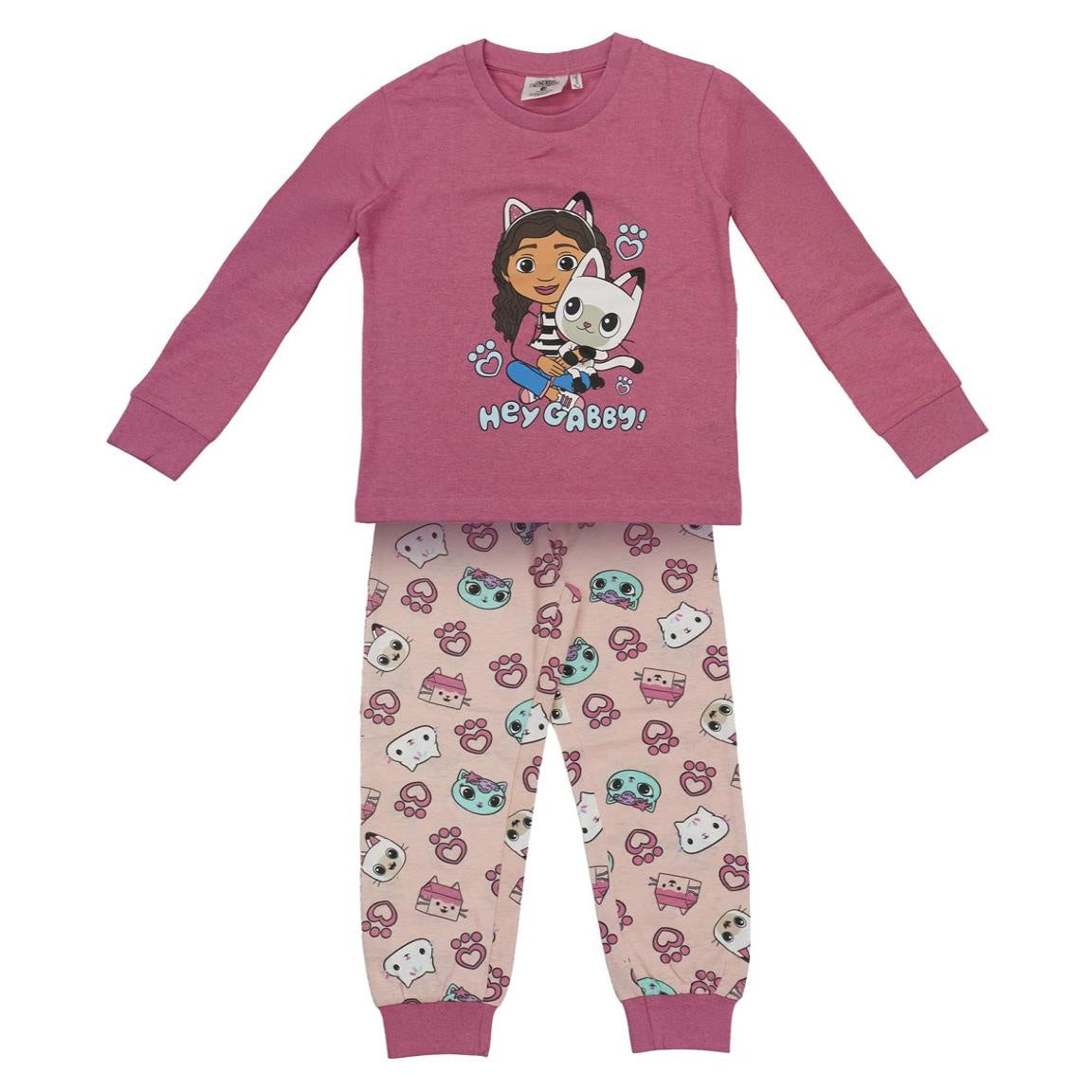 Gabby’s Poppenhuis Pyjama Meisjes – Katoen – Roze Kinderpyjama