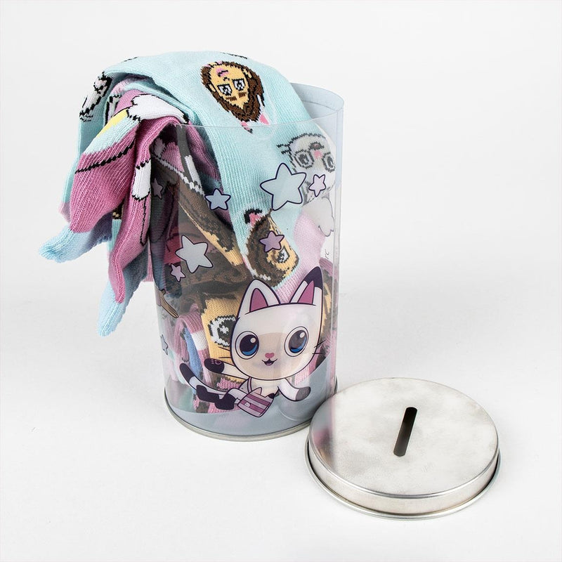 Gabby's Dollhouse Socks in Money Box - 4 Pairs of Socks Girls