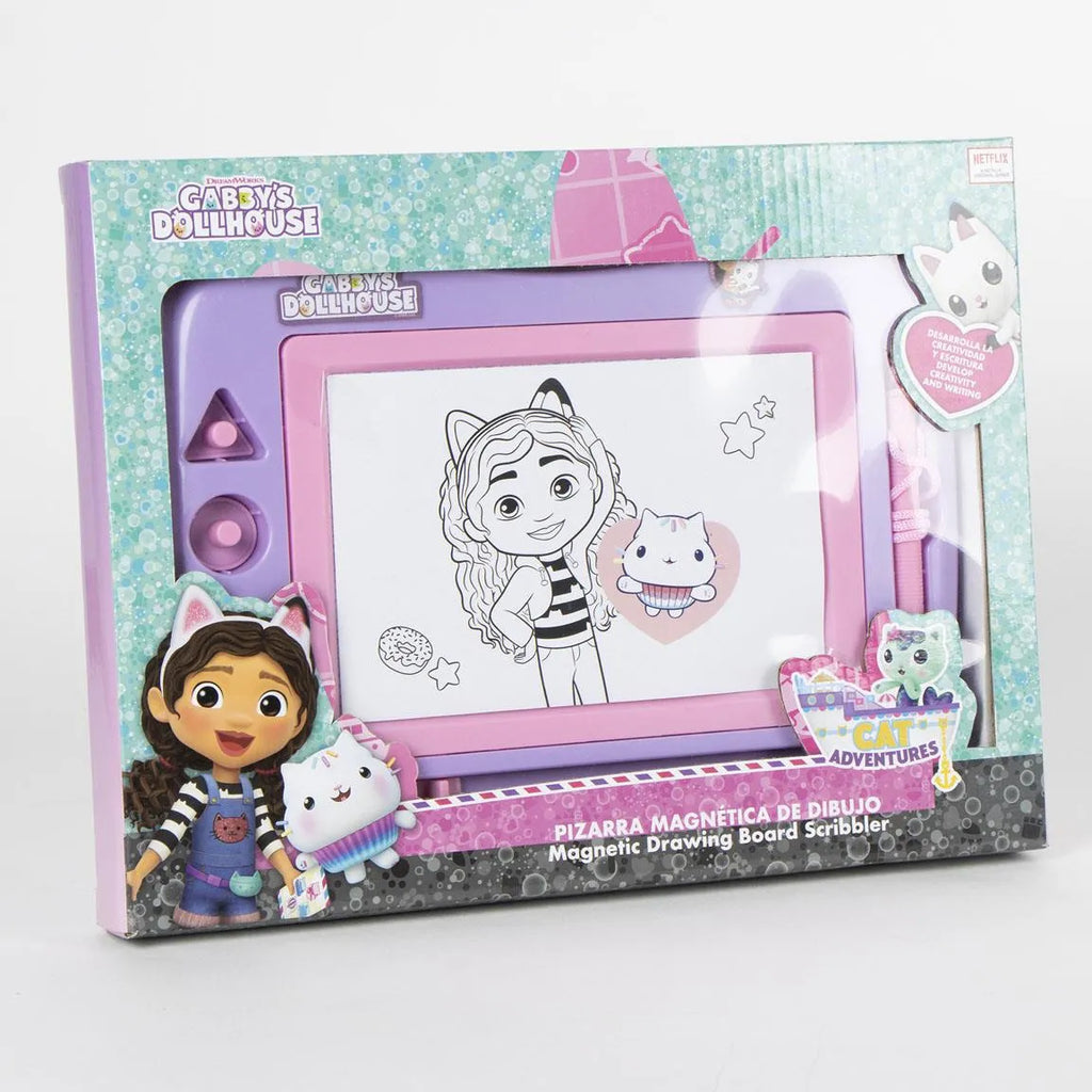 Gabby's Poppenhuis Magnetisch Tekenbord voor Kinderen - Inclusief Pen en Stempels - Officieel Gelicenseerd
