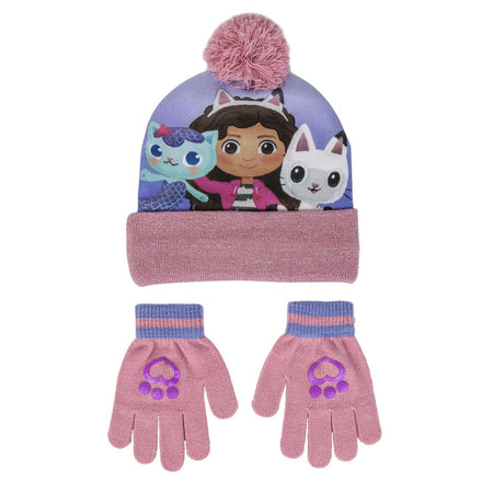 Gabby's Poppenhuis Winterset Meisjes Muts en Handschoenen