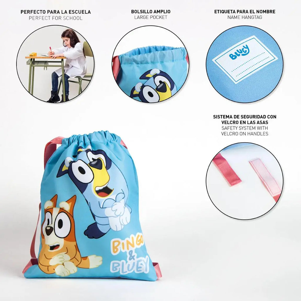 Bluey Drawstring Gym Bag Kids