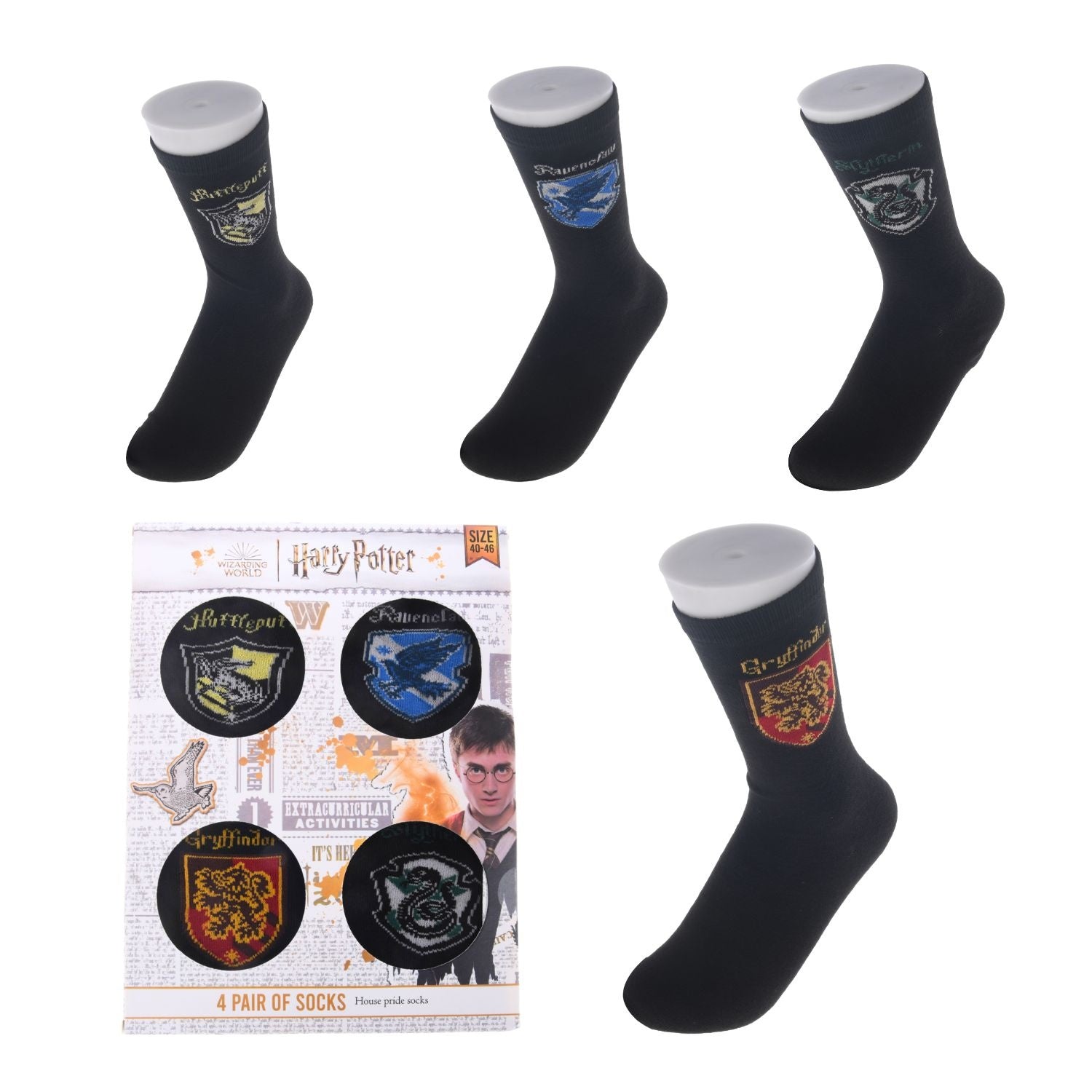 Harry Potter Sokken 4 Paar - Maat 36-41