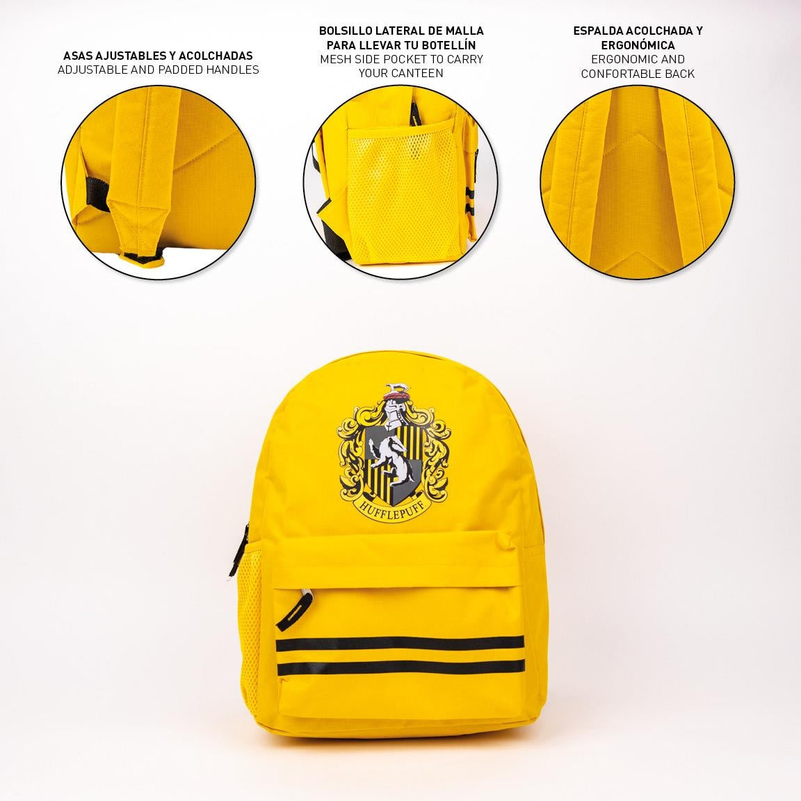 Harry Potter Rugzak + Etui Hufflepuff - Hoogte 41cm