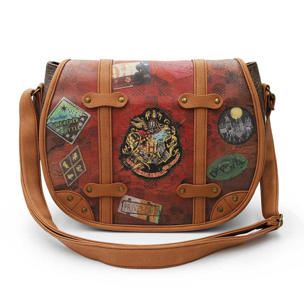 Warner Bros - Harry Potter - Umhängetasche - Eisenbahn - Braun - Höhe 26cm