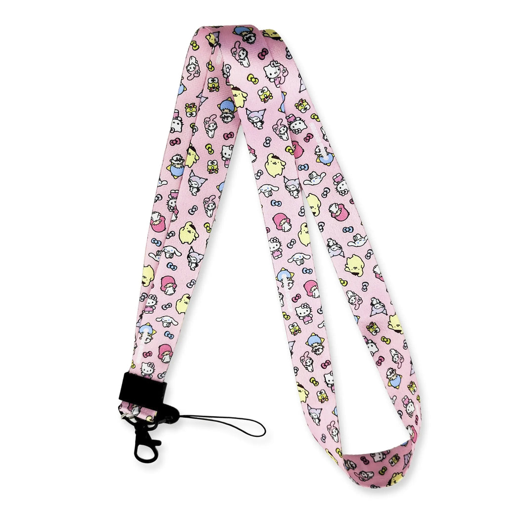 Hello Kitty & Friends Schrijfwarenset - 4-Kleurenpen, Etui en Keycord