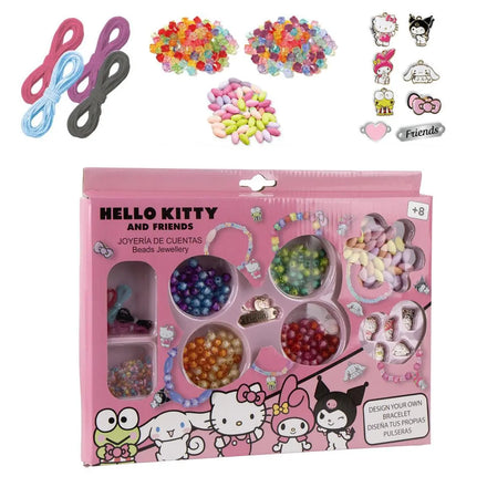 Hello Kitty Armbandjes Maken Set Meisjes – DIY Sieraden Set Kinderen met Kralen en Bedels
