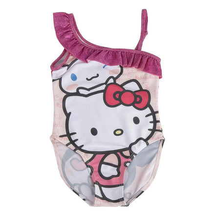 Hello Kitty Badpak Meisjes - Sanrio Badpak met Glitters - Officiële Merchandise