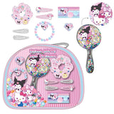 Hello Kitty Beautyset voor Meisjes – Haaraccessoires Set met Haarborstel, Scrunchie, Clips, Elastieken en Armband – Inclusief Opbergtas