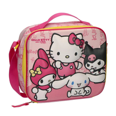 Hello Kitty en Friends Lunchtas - Geïsoleerde Koeltas met Schouderband - 23,5 x 5 x 22,5 cm
