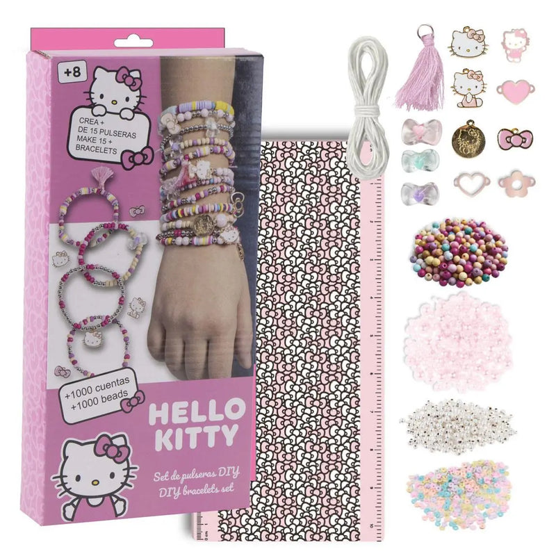 Hello Kitty Armbandjes Maken Set Kinderen – DIY Kralen Set – 1000+ Kralen – Knutselen Meisjes en Jongens – Creatief Speelgoed