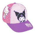 Hello Kitty & Kuromi Pet Paars Roze – Kinderpet – Verstelbaar – Officieel Gelicenseerd