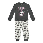 Hello Kitty Kuromi Pyjama voor Meisjes – Zwart en Grijs – Officieel Gelicenseerd