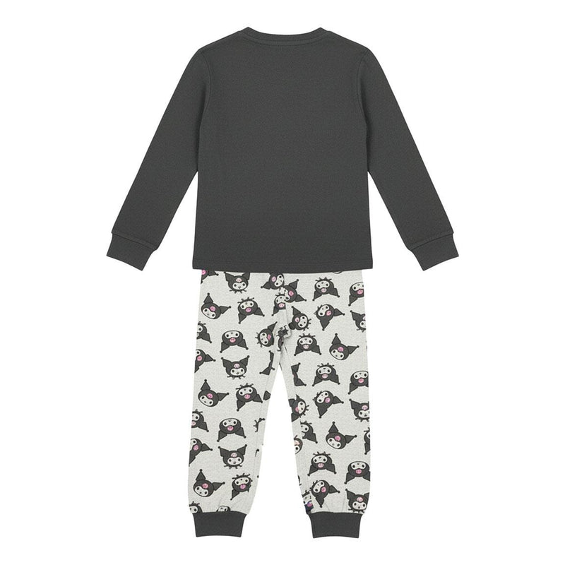 Hello Kitty Kuromi Pyjama voor Meisjes – Zwart en Grijs – Officieel Gelicenseerd