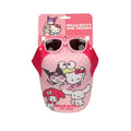 Hello Kitty Pet en Zonnebril Set – Roze – UV400 Bescherming – Verstelbare Zomer Pet voor Meisjes