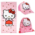 Hello Kitty Zwemtas Strandlaken & Pet Set – Strand Set Kinderen – Hello Kitty Tas Handdoek Pet – Zomer Set