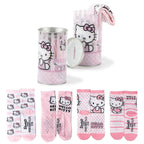 Hello Kitty Sokken Kinderen – 4 Paar in Spaarpot Cadeauset – Officieel Gelicenseerd