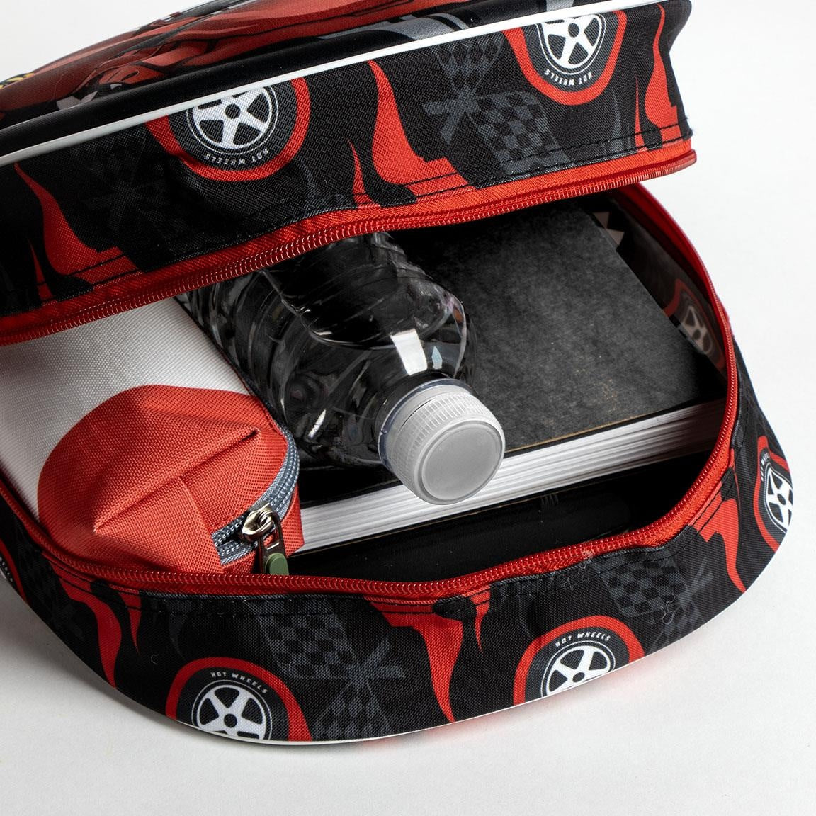 Hot Wheels Kids Backpack – 3D School Bag – Race Car Design – Cool Backpack for Boys & Girls