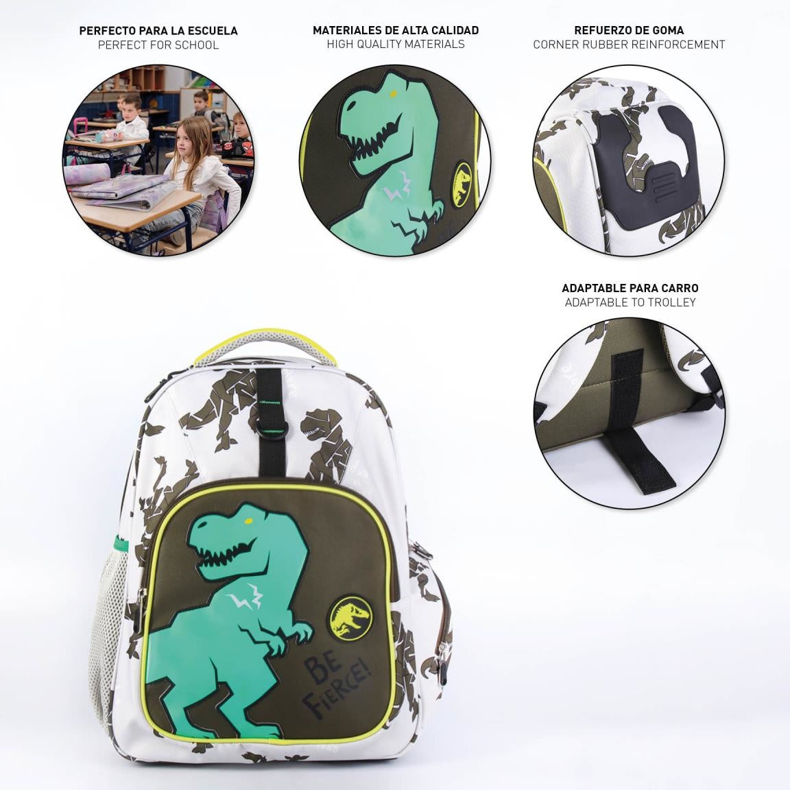 Jurassic World Backpack Be Fierce - Height 42cm