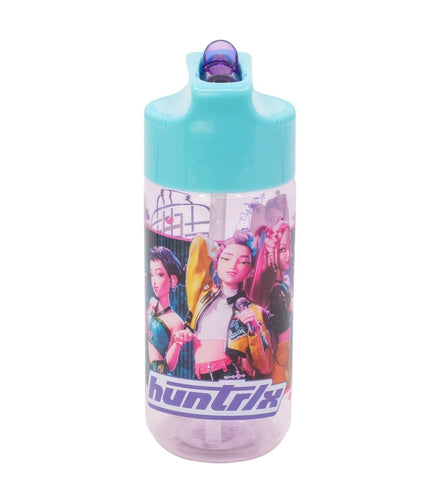 Kpop Demon Hunters Drinkfles met Rietje – Turquoise Paars - 430ML