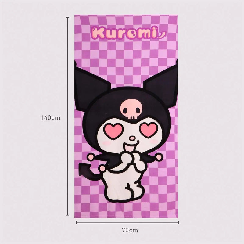 Kuromi Beach Towel Girls