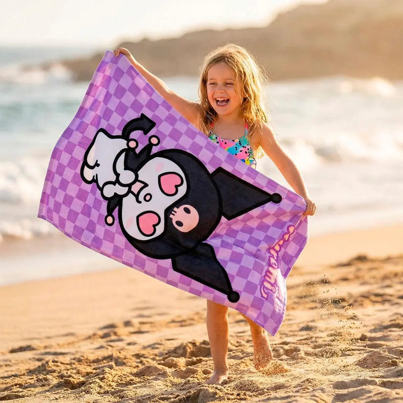 Kuromi Beach Towel Girls