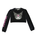 Hello Kitty Kuromi Sweater Meisjes – Zwarte Cropped Trui – Officieel Sanrio