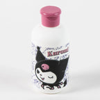 Kuromi Verzorgingsset Meisjes met Transparante Toilettas Handdoek Haarborstel en Hervulbaar Flesje Officieel Gelicenseerd