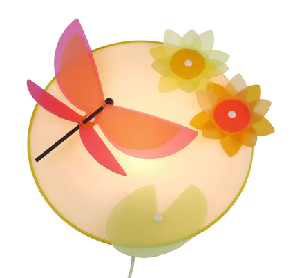 Niermann Wandlamp Libelle - Wandlamp - 1 licht - Wit, multi color