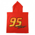 Disney Cars Lightning McQueen Poncho – 55x110 cm – Polyester – Sneldrogend – Strandponcho Kind Jongens