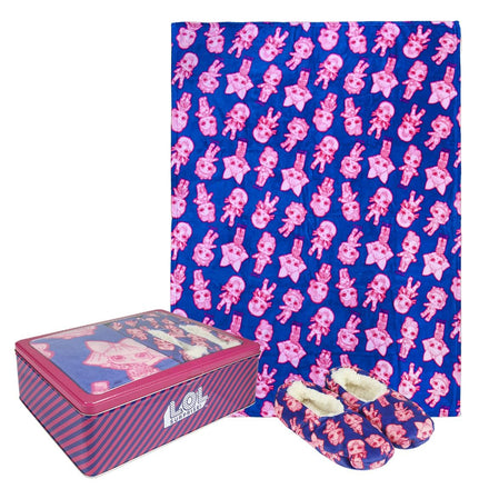 LOL Surprise - Geschenkset - Fleece Plaid 100x160cm  - Sloffen 30-35