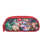 Mario Kart pencil case boys – black red – double