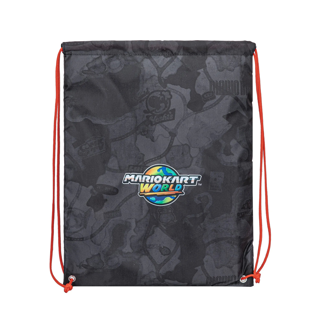 Mario Kart gym bag boys – black – height 42cm