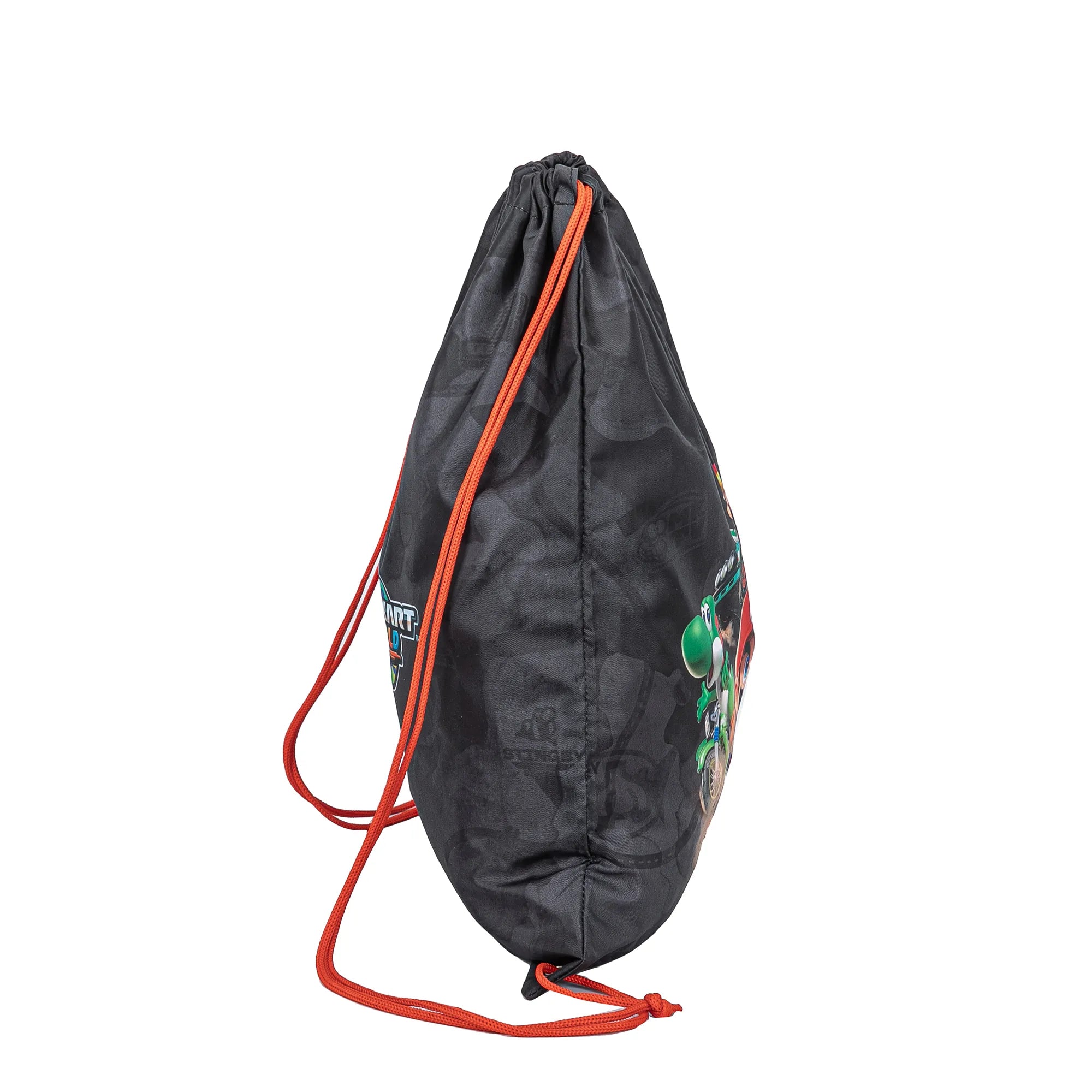 Mario Kart gym bag boys – black – height 42cm