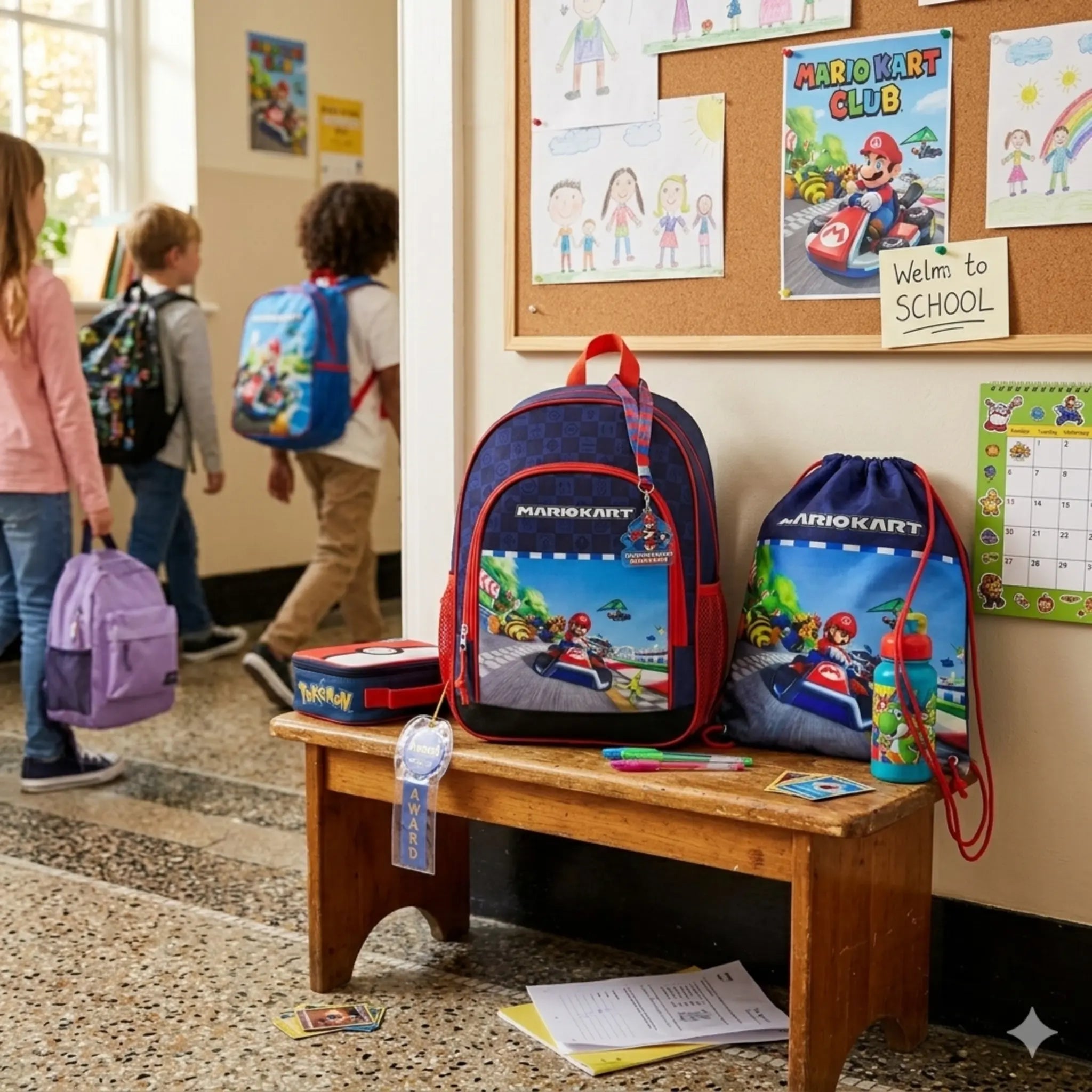 Mario Kart Backpack & Gym Bag Set