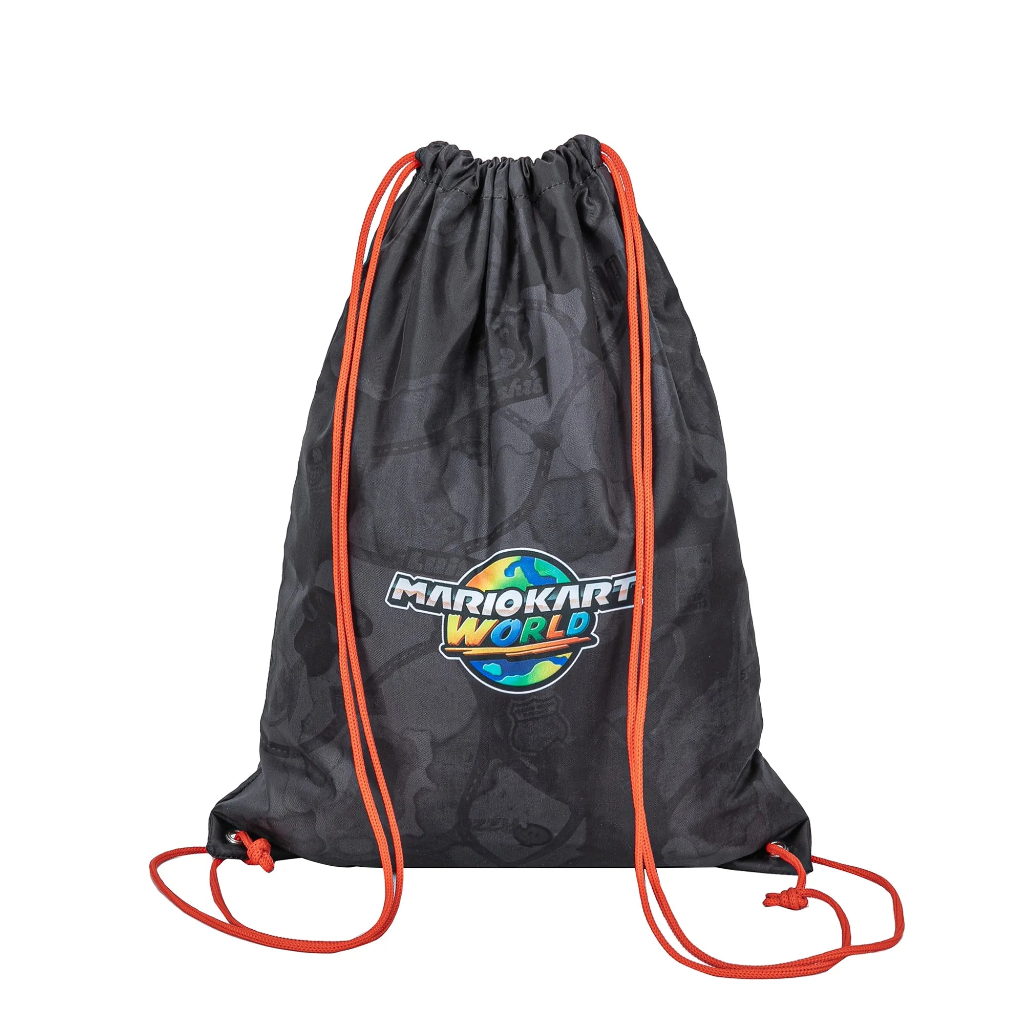 Mario Kart gym bag boys – black – height 42cm