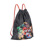 Mario Kart gym bag boys – black – height 42cm