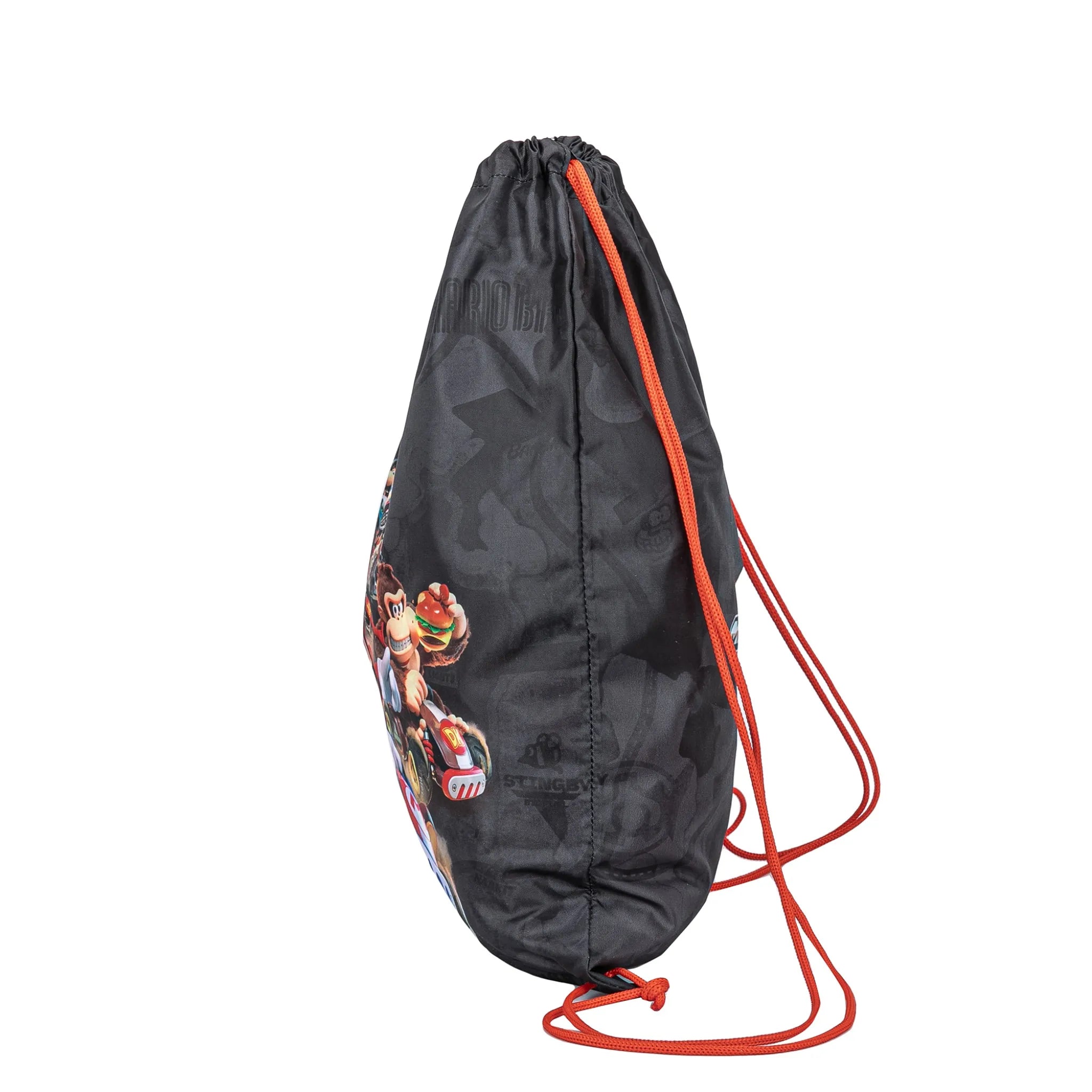 Mario Kart gym bag boys – black – height 42cm